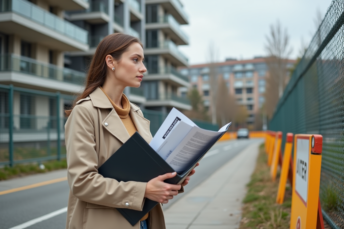 Jeune femme avec dossier permis d